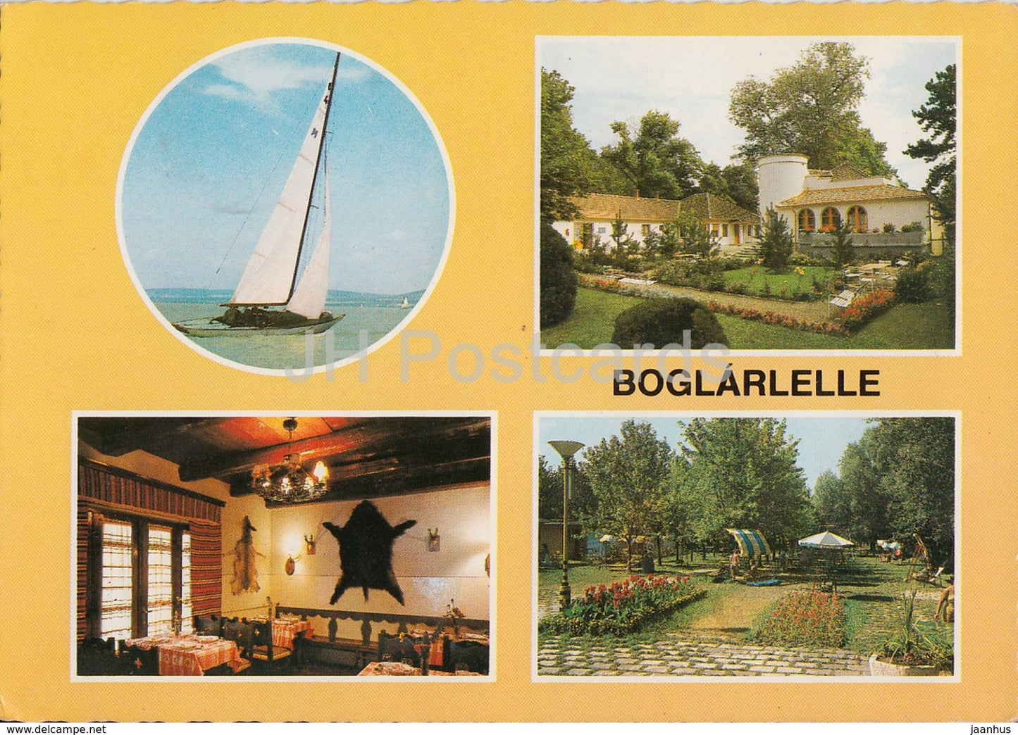 Boglarlelle - sailing boat - multiview - 1982 - Hungary - used - JH Postcards