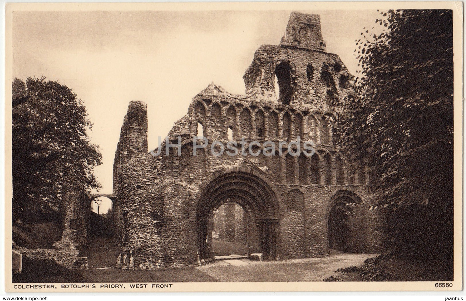 Colchester - Botolph' s Priory - West Front - 66560 - 1952 - United Kingdom - England - used - JH Postcards