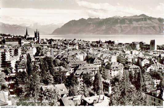 Lausanne - Vue Generale - 519 - old postcard - 1941 - Switzerland - used - JH Postcards