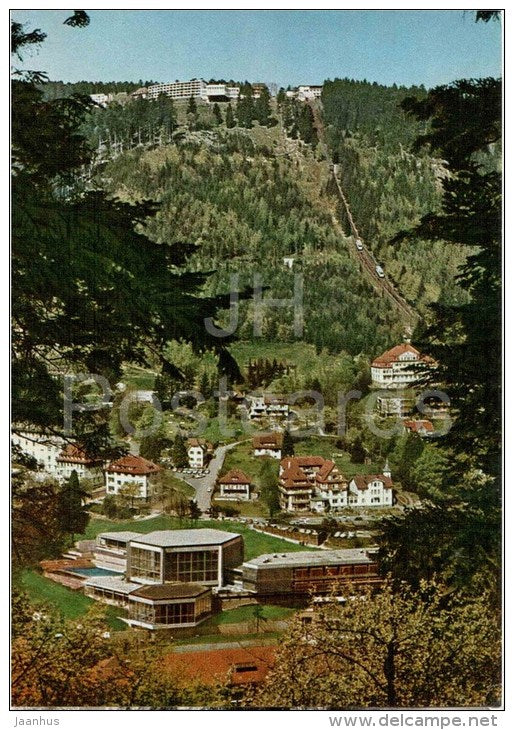 Wildbad im Schwarzwald Blick auf Thermal Bewegungsbad und zum Sommerberg - 620/1266 - Germany - nicht gelaufen - JH Postcards