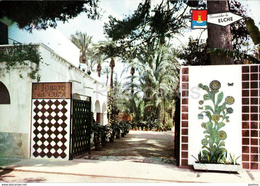 Elche - Entrada al Huerto del Cura - The Hort Yard Entrance - 3344 - Spain - unused - JH Postcards