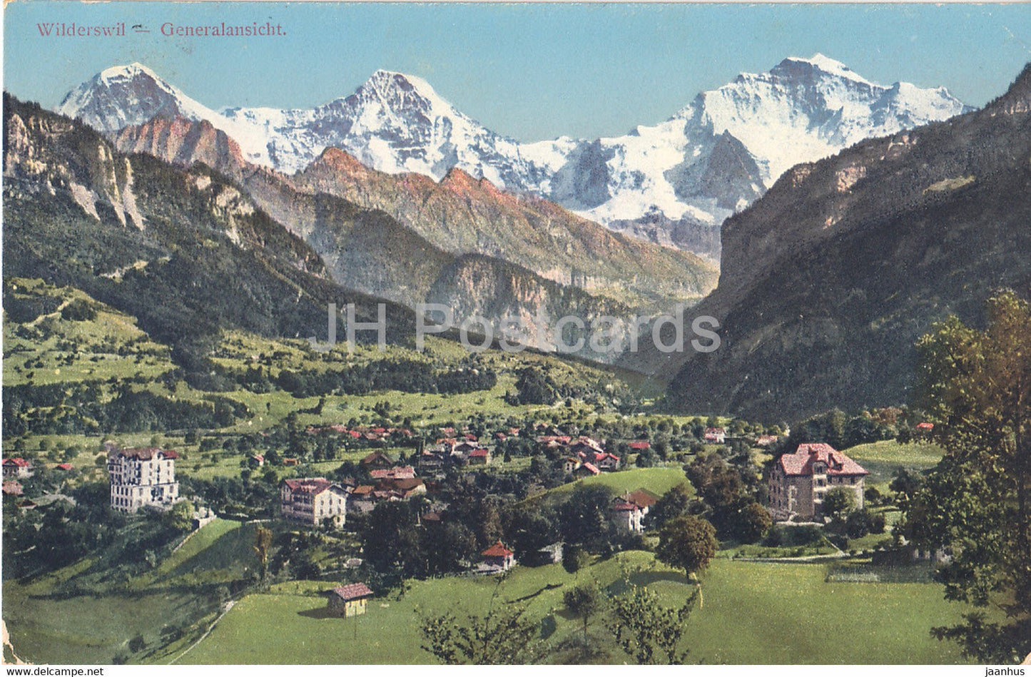 Wilderswil - Generalansicht - old postcard - 1911 - Switzerland - used - JH Postcards