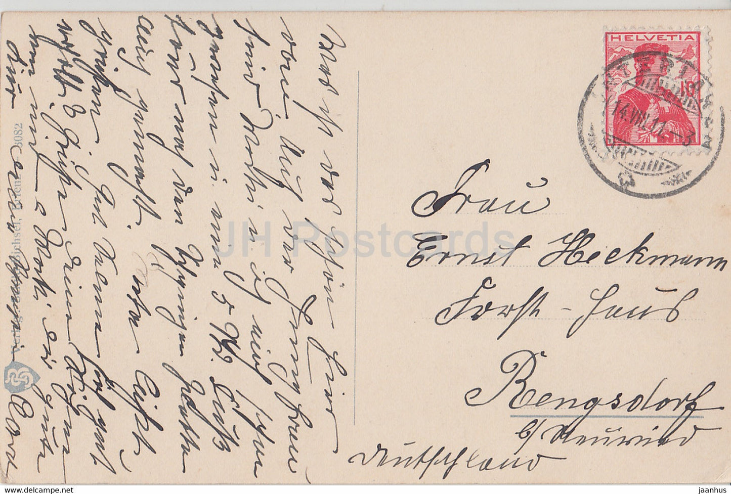 Wilderswil - Generalansicht - old postcard - 1911 - Switzerland - used