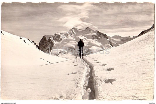 Zermatt Rotenboden - Monte Rosa - 1442 - Switzerland - old postcard - unused - JH Postcards