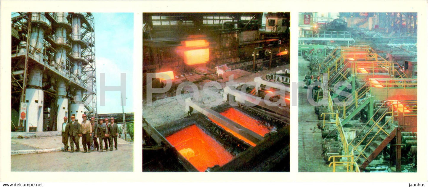 Kamianske - Production Association Azot - heating furnaces - pipe mill - 1977 - Ukraine USSR - unused - JH Postcards