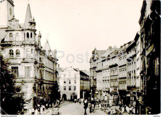 Klodzko - fragment rynku - part of market square - 1963 - Poland - used - JH Postcards