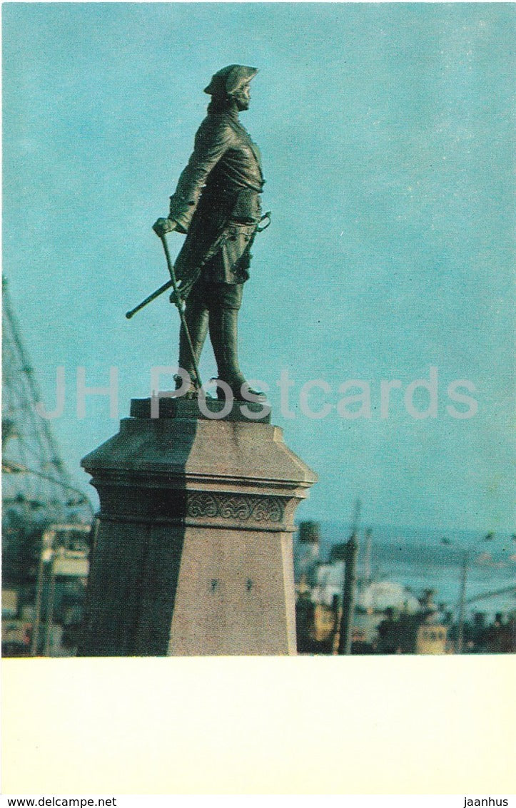 Arkhangelsk - monument to Peter The Great - White Sea Region - 1974 - Russia USSR - unused - JH Postcards