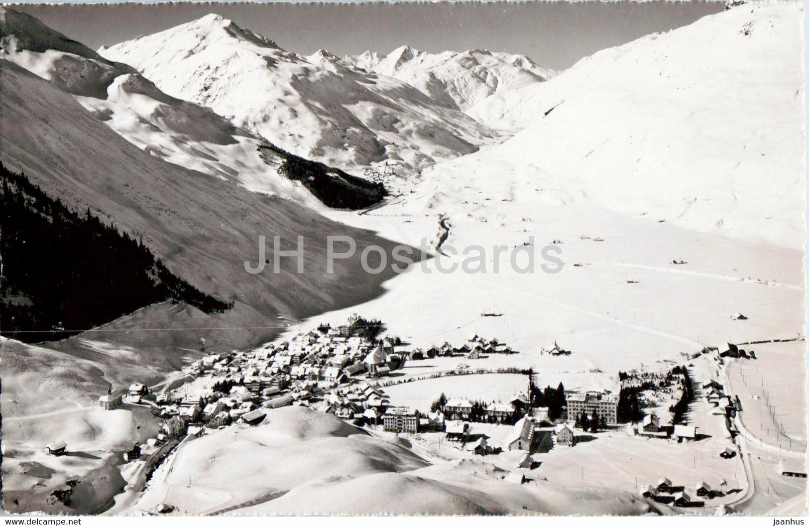 Andermatt 1444 m gegen Furka - F3344 - old postcard - 1943 - Switzerland - used - JH Postcards