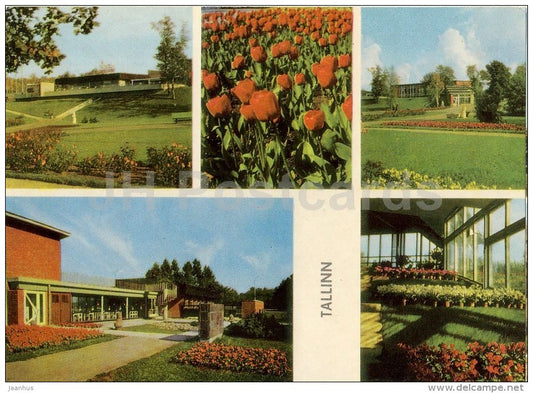 Flower Show Pavilion and cafe Tuljak - Tallinn - 1972 - Estonia USSR - unused - JH Postcards