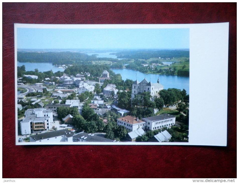 A panorama of the town - Trakai - 1981 - Lithuania USSR - unused - JH Postcards