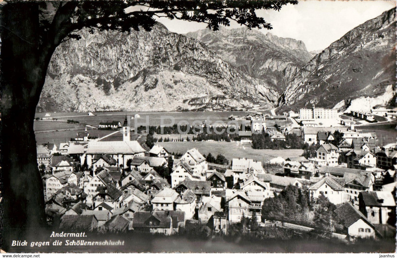 Andermatt - Blick gegen die Schollenenschlucht - 9020 - old postcard - Switzerland - unused - JH Postcards