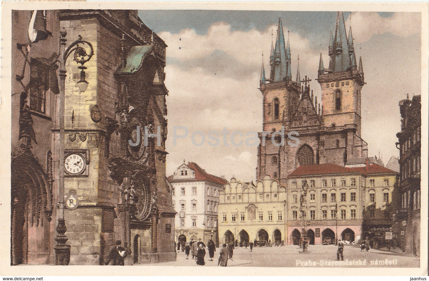 Praha - Prague - Staromestske namesti - Place of the Old City - 1938 - Czechoslovakia - Czech Republic - used - JH Postcards