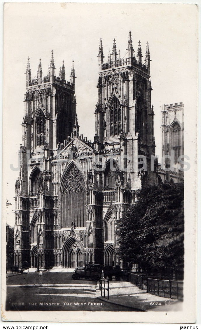 York - The Minster - The West Front - 6924 - United Kingdom - England - used - JH Postcards