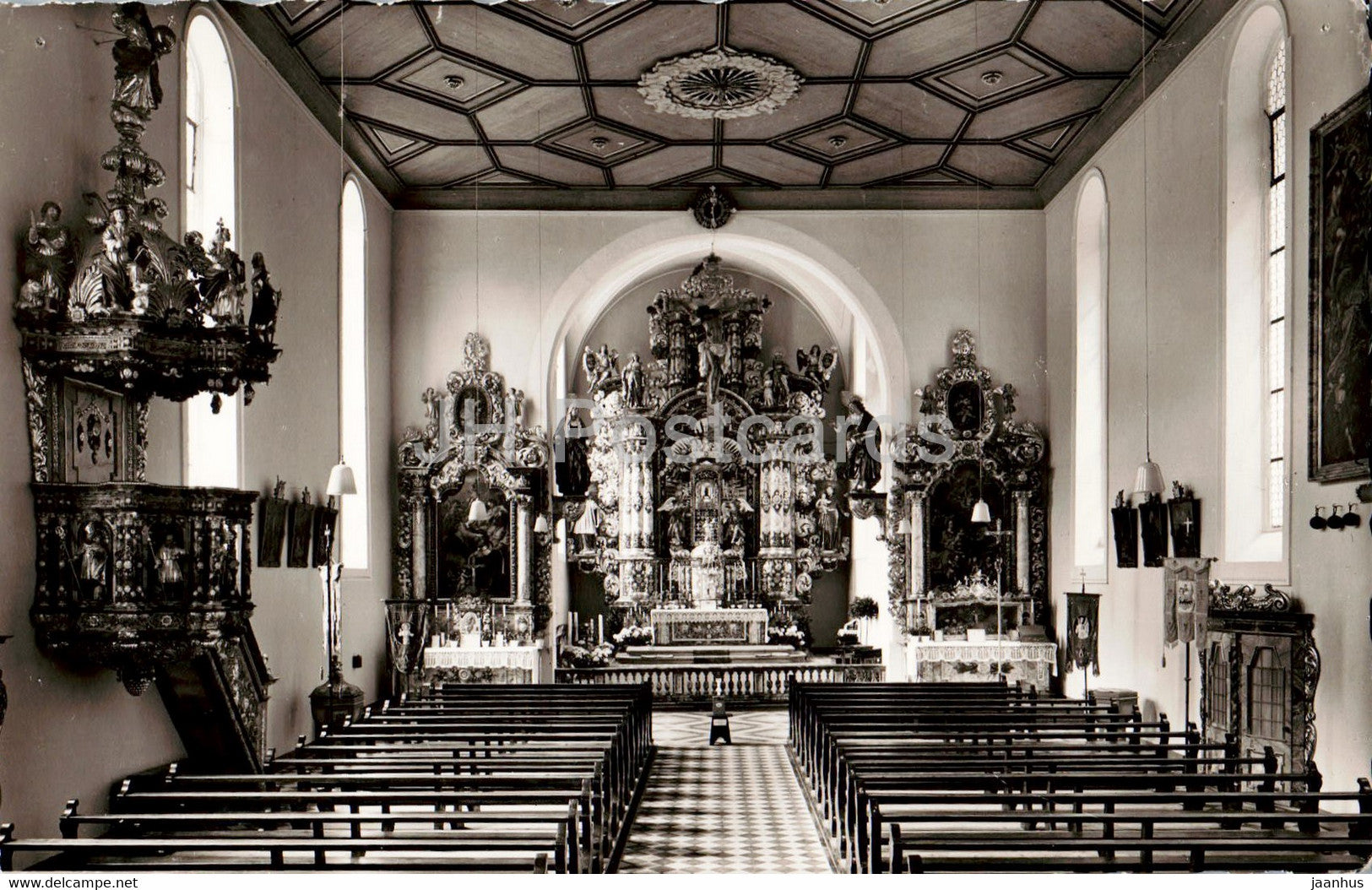 Triberg 685 m - Wallfahrtskirche - church - Germany - unused - JH Postcards