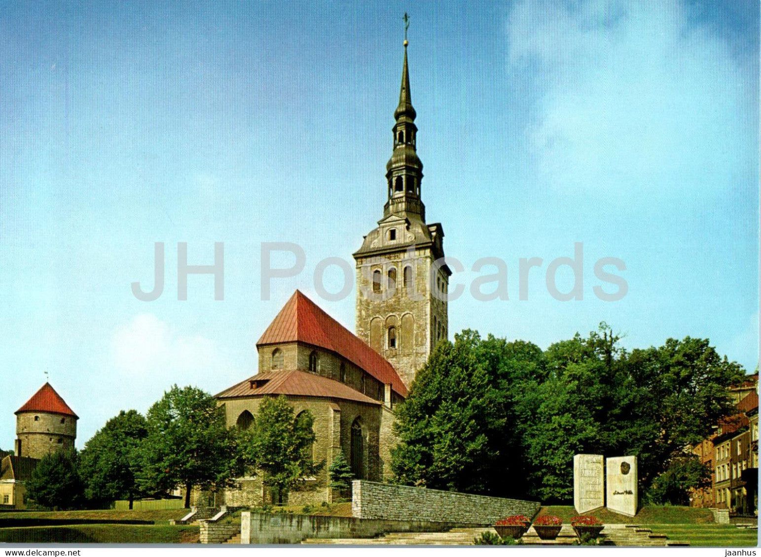 Tallinn - Niguliste Church - Intourist - Estonia USSR - unused - JH Postcards