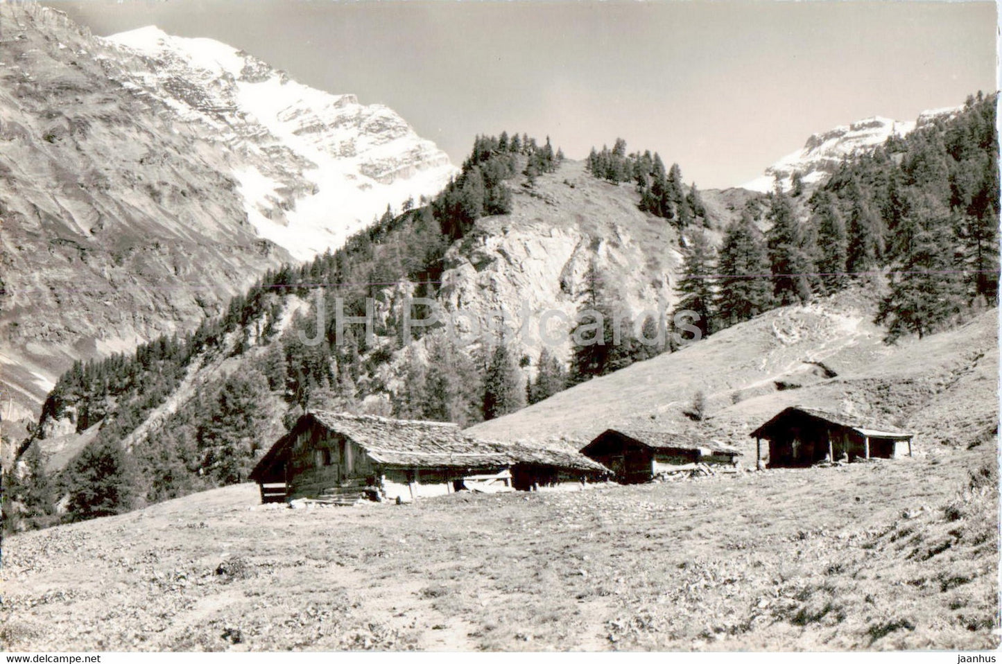 Leukerbad - Majingalp - Balmhorn - 13296 - old postcard - Switzerland - unused - JH Postcards