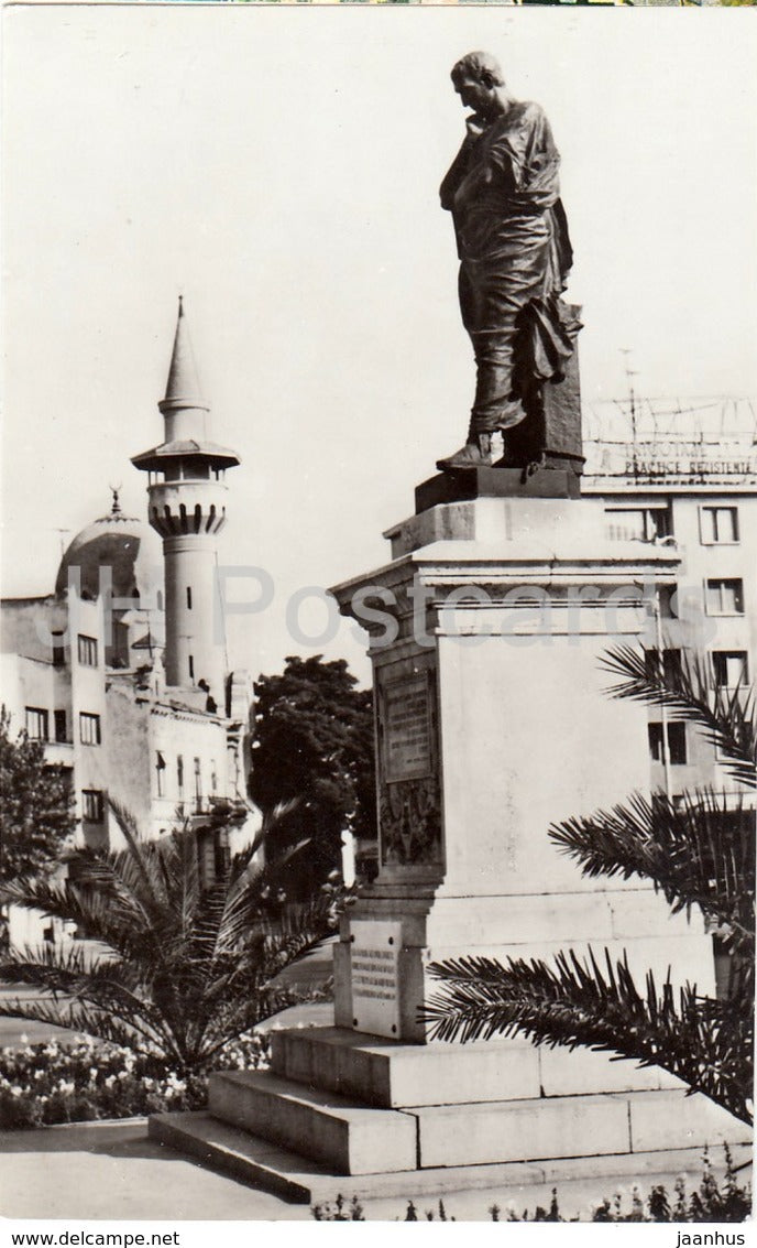 Constanta - monument to Roman poet Ovid - Romania - used - JH Postcards