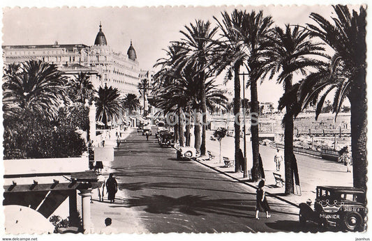 Cannes - La Promenade de la Croisette - 129 - old car - France - unused - JH Postcards