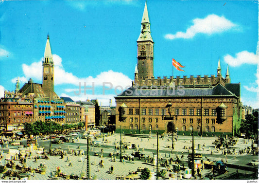 Copenhagen - Town Hall Square - 186 - 1974 - Denmark - used - JH Postcards