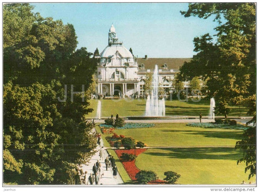 Staatsbad Oeynhausen - Grosse Leuchtfontäne und Kurhaus - fountain - OEY 715 - 80/10 - Germany - 1982 gelaufen - JH Postcards