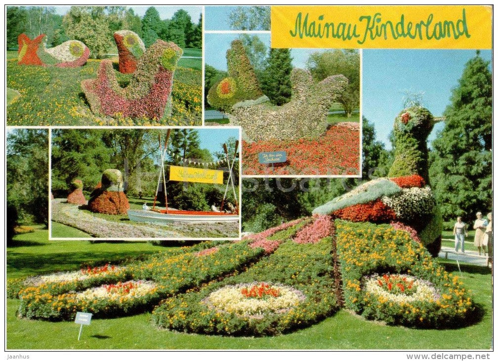 Mainau Kinderland - Insel Mainau im Bodensee - Blumentiere - Germany - 1979 gelaufen - JH Postcards