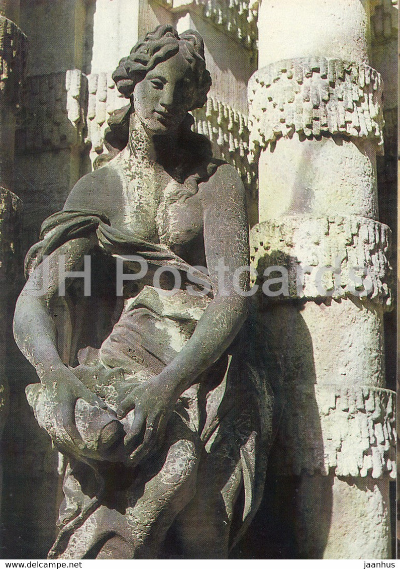 Dresden Zwinger - Quellnymphe im Nymphenbad - Barokplastik in Dresden - sculpture - art - DDR Germany - unused - JH Postcards