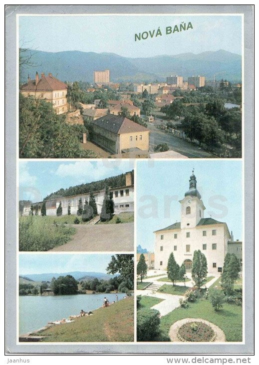 Nova Bana - pioneer camp in Hrabiny - Tajch - museum - Czechoslovakia - Slovakia - used 1990 - JH Postcards