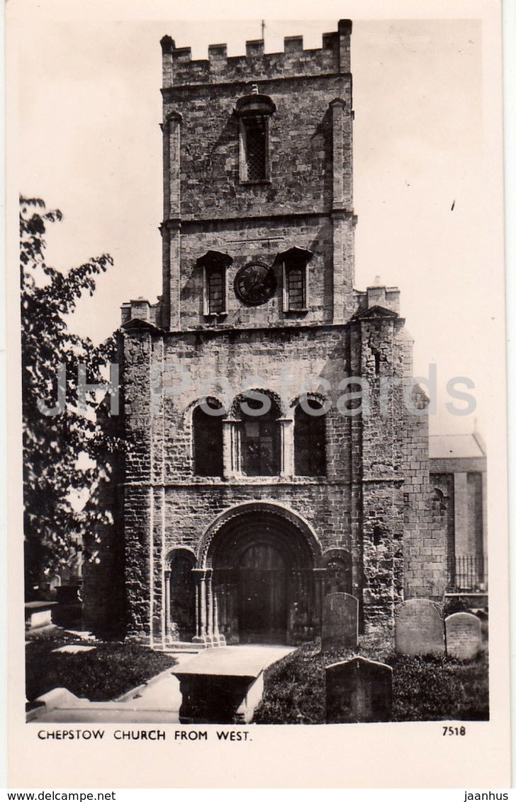 Chepstow Church from West - 7518 - 1952 - United Kingdom - Wales - used - JH Postcards