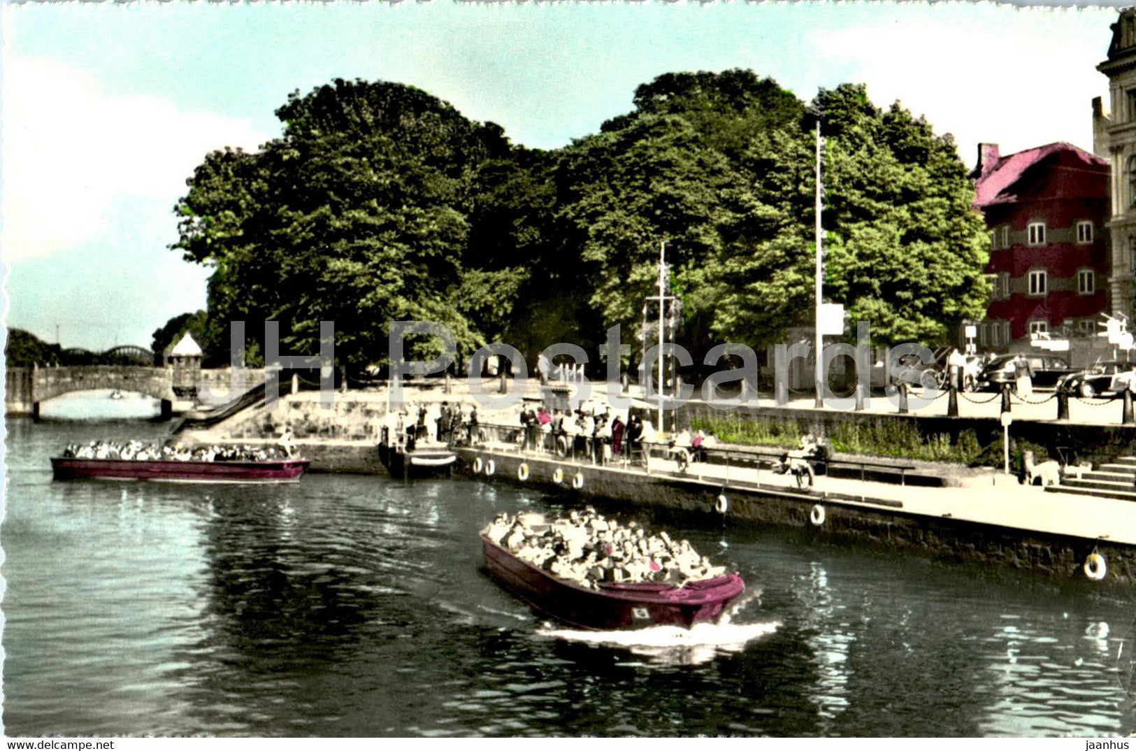 Malmo - Rundan - The sightseeing tour Rundan - boat - old postcard - 6006/12 - Sweden - unused - JH Postcards