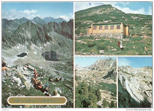 Strbsky peak - Mengusovske - waterfall Skok - Vysoke Tatry - High Tatras - Czechslovakia - Slovakia - used 1983 - JH Postcards