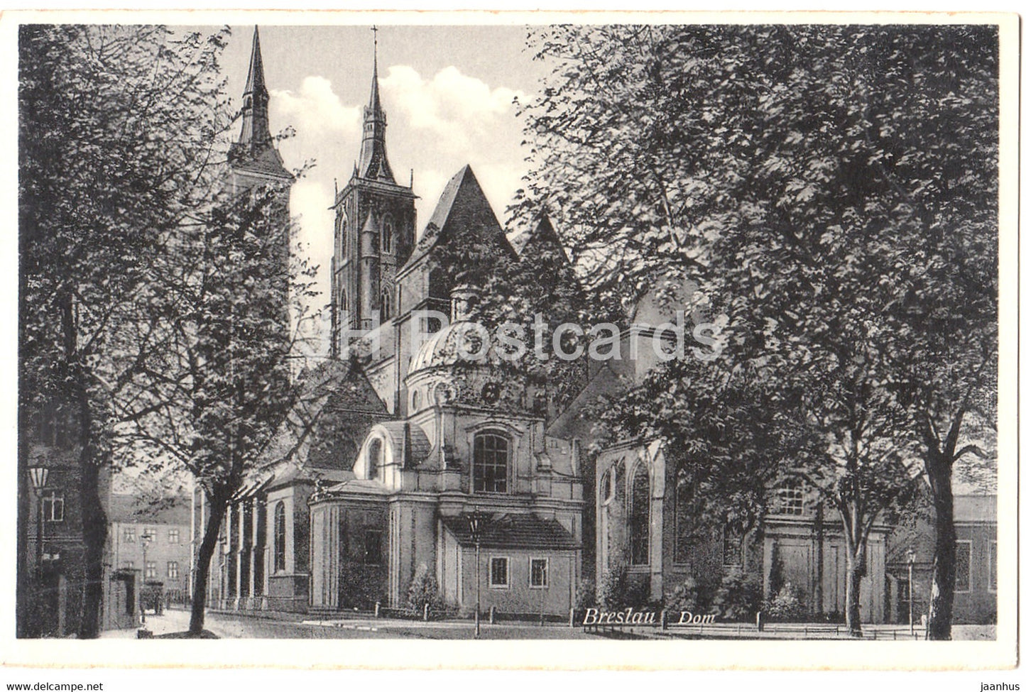 Breslau - Wroclaw - Dom - cathedral - old postcard - Poland - unused - JH Postcards