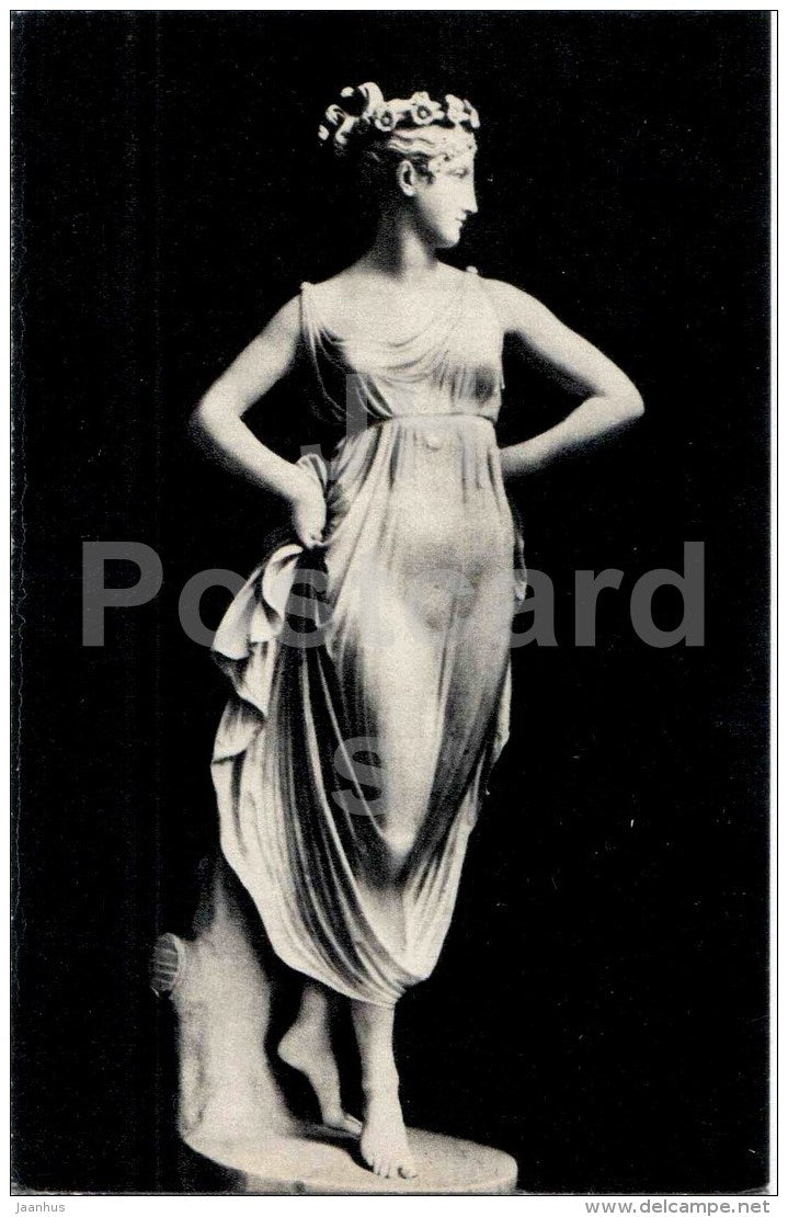 sculpture by Antonio Canova - Dancer , 1811 - italian art - unused - JH Postcards