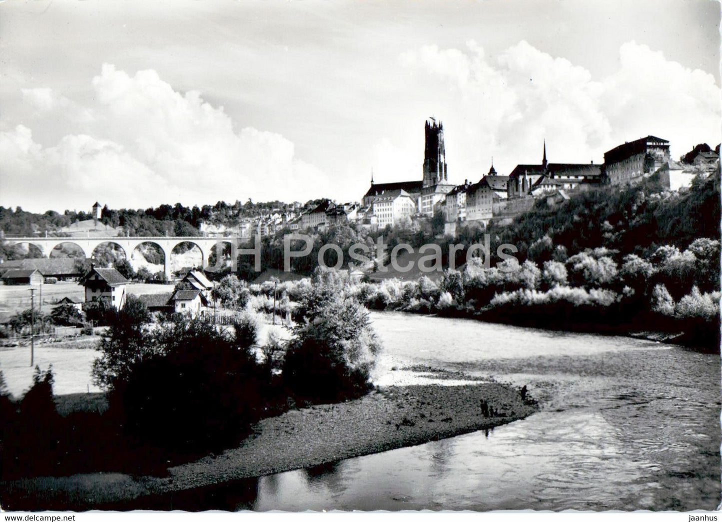 Fribourg - La Sarine et le Pont de Zaehringen - 1242 - Switzerland - unused - JH Postcards