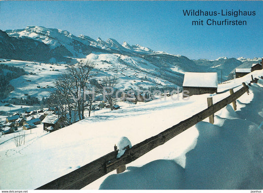 Wildhaus Lisighaus mit Churfirsten - 1978 - Switzerland - used - JH Postcards