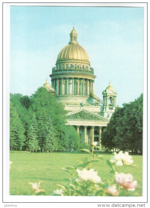 Saint Isaac's Cathedral - postal stationary - Leningrad - St. Petersburg - 1990 - Russia USSR - unused - JH Postcards