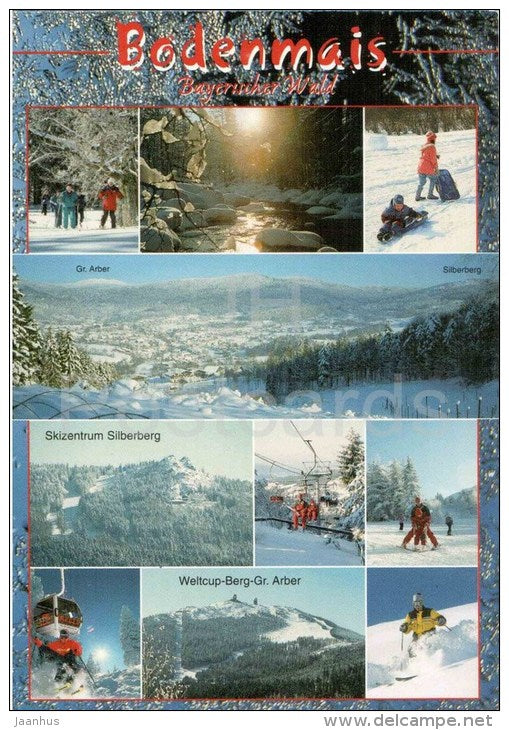 Winter in Bodenmais - Heilklimatischer Kurort im Bayer. Wald - Germany - 2005 gelaufen - JH Postcards