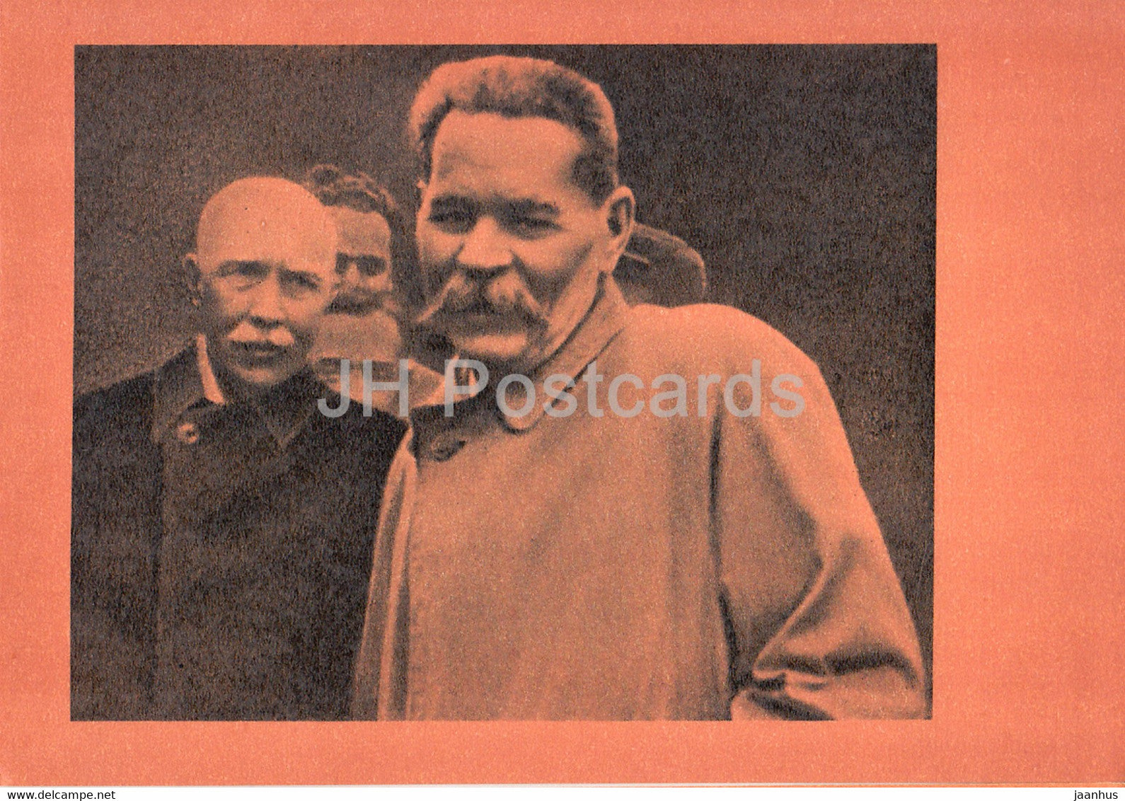 Russian writer Alexander Serafimovich - With Russian writer Gorky , 1928 - 1962 - Russia USSR - unused - JH Postcards