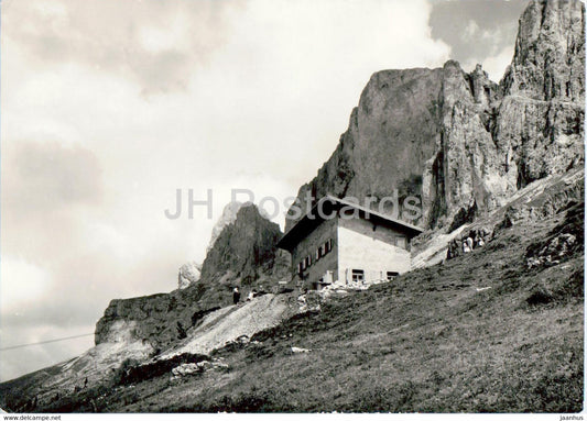 Carezza - Rifugio Paolina - Karersee - Paolina Hutte u Rosengarten - old postcard - 1959 - Italy - used - JH Postcards