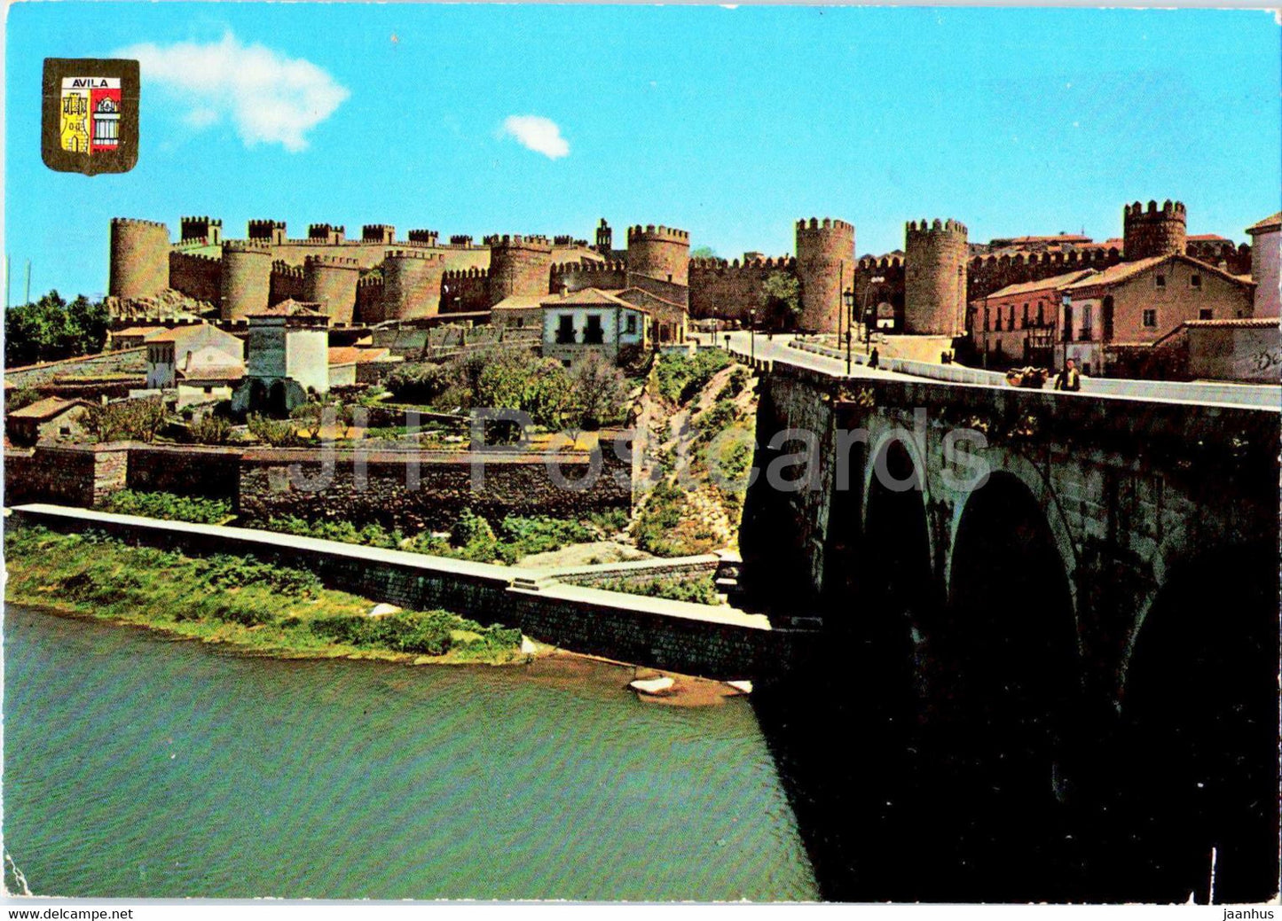 Avila - Rio Adaja y Murallas - river and walls - bridge - 10 - Spain - unused - JH Postcards