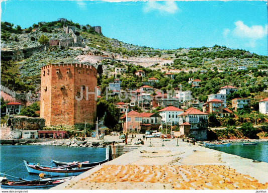 Antalya - Alanya - Towards Kizil Kule - boat - 98 - Keskin Color - Turkey - used - JH Postcards