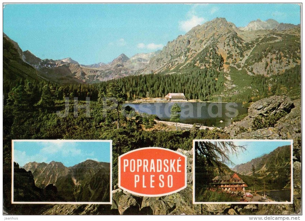 Popradske Pleso - mountains - Vysoke Tatra - High Tatras - Czechslovakia - Slovakia - used 1974 - JH Postcards