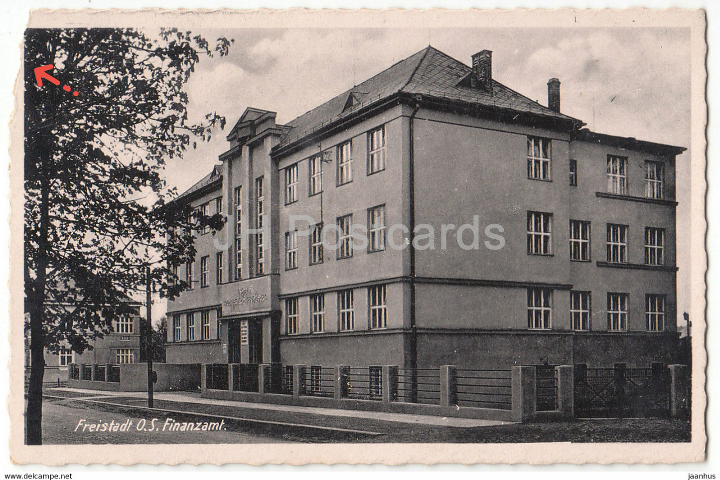 Freistadt O S Finanzamt - old postcard - 1945 - Austria - used - JH Postcards