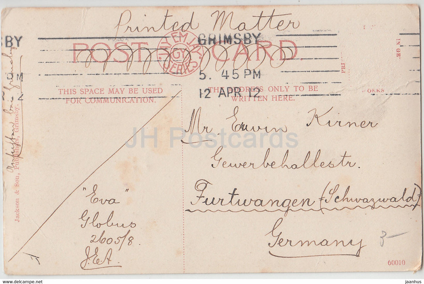 Croxby Pond – Eingang zum Mausoleumgelände – Treffen der Hunde – alte Postkarte – 1912 – England – Vereinigtes Königreich – gebraucht