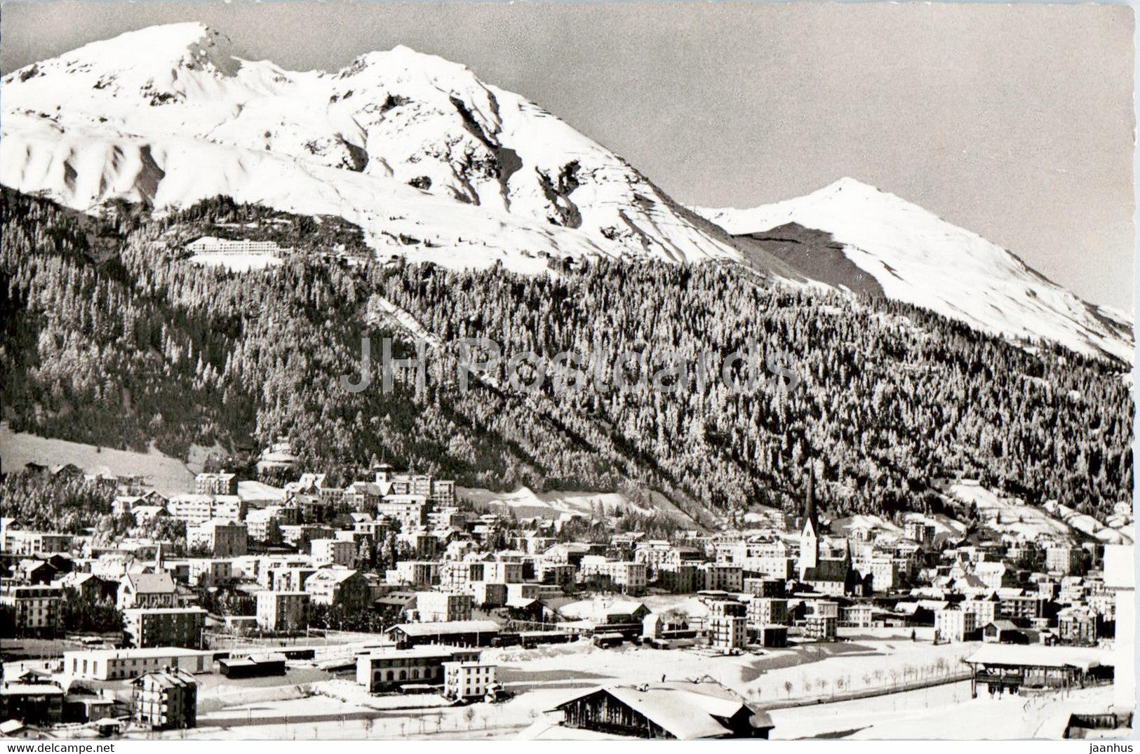 Davos Platz 1560 m - Schatzalp - Schiahorn - Parsennbahn - 1960 - Switzerland - used - JH Postcards