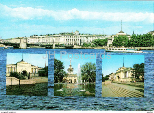 Leningrad - St Petersburg - Winter Palace - State Hermitage - Admiralty - postal stationery - 1987  Russia USSR - unused - JH Postcards