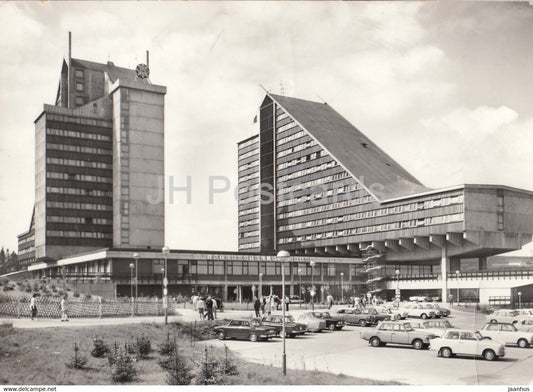 Oberhof - interhotel Panorama - car - Germany DDR - used - JH Postcards