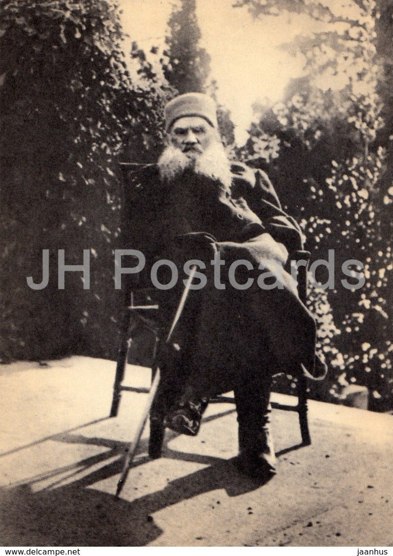 Russian Writer Leo Tolstoy - Crimea 1901 - 1970 - Russia USSR - unused - JH Postcards