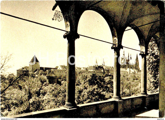 Praha - Prague - Pohled na Hrad z Letohradku - Letohradek - old postcard - Czech Republic - Czechoslovakia - unused - JH Postcards