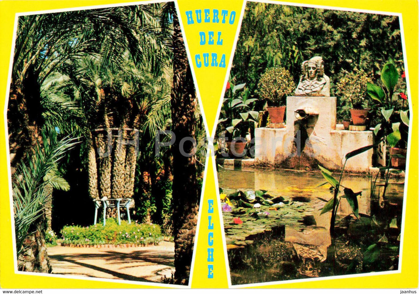 Elche - Huerto del Cura - La Palmera - 69 - Spain - unused - JH Postcards