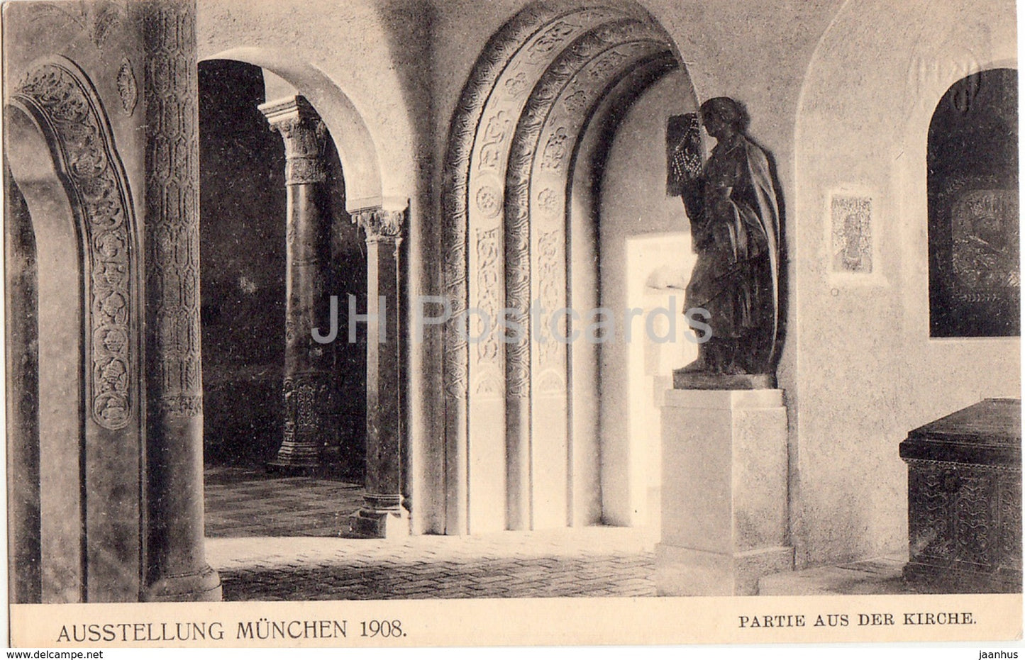 Munchen Ausstellung 1908 - Partie aus der Kirche - church - 218 - Germany - unused - JH Postcards